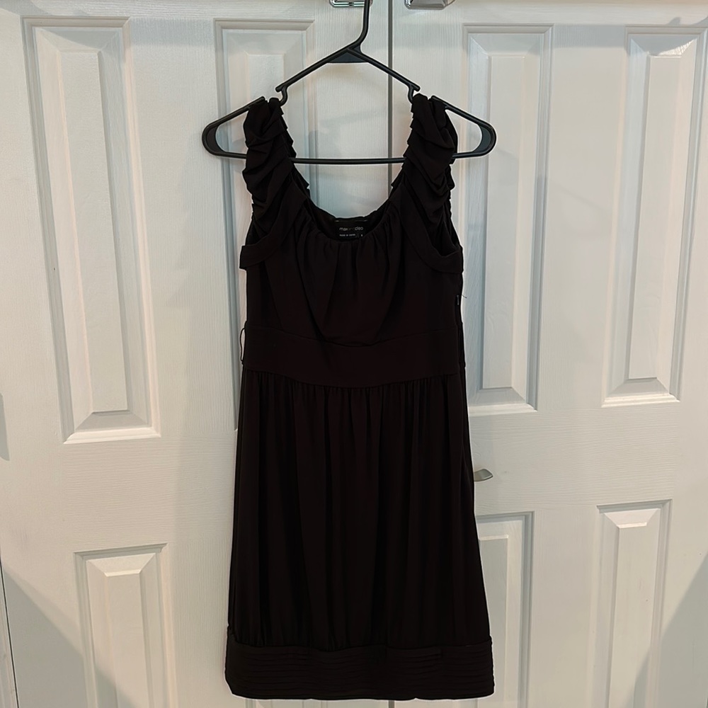 Black knee length dress
